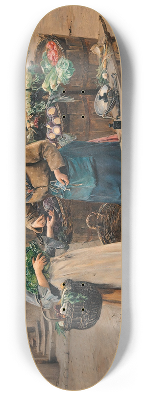 Josef Gisela - Szene beim Gemsestand 8.25 inch art skate deck