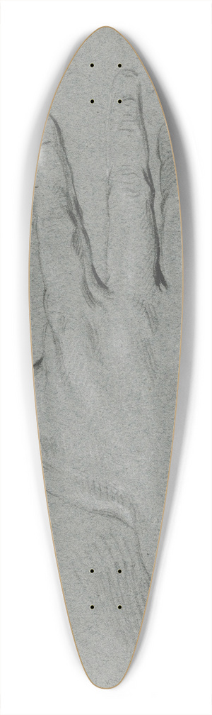 Jacob de Wit - Study of a hand with stretched fingers 39.3 inch art pintail longboard deck