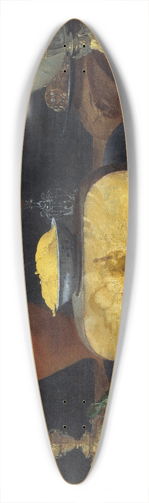 Jacob Foppens van Es - Breakfast Piece with Cheese and Goblet 39.3 inch art pintail longboard deck
