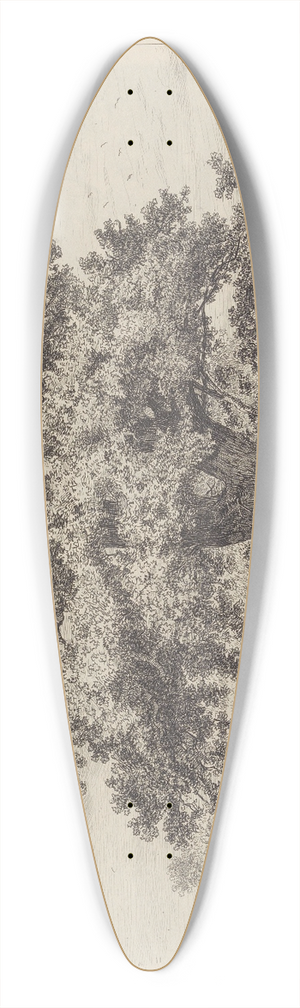 Jacob George Strutt - The Fredville Oak, Beauty 39.3 inch art pintail longboard deck