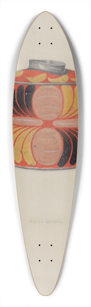 Jacob Gielens - Toleware Tin Tea Caddy 39.3 inch art pintail longboard deck