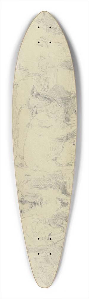 Jacob Happ - A sheepfold 39.3 inch art pintail longboard deck