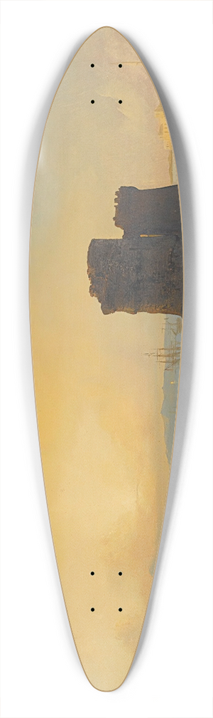Jacob Jacobs - Crusader Castle On The Ottoman Coast 39.3 inch art pintail longboard deck