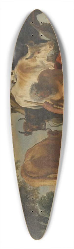 Jacob Jordaens - Mercury And Argus 39.3 inch art pintail longboard deck