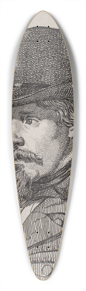 Jacob Kornerup - Maler William Hammer 39.3 inch art pintail longboard deck