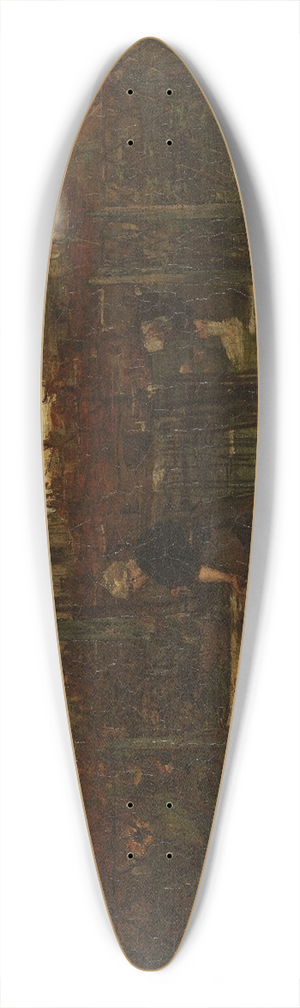Jacob Maris - A Bleaching Field 39.3 inch art pintail longboard deck