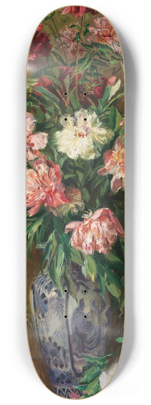Josef Jungwirth - Blumenstck mit Pfingstrrosen 8.25 inch art skate deck