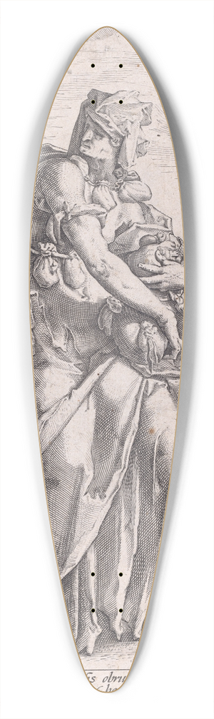 Jacob Matham - Avarice 39.3 inch art pintail longboard deck