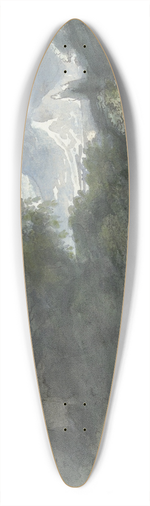 Jacob van Liender - Baders bij antiek monument in bergachtig landschap 39.3 inch art pintail longboard deck