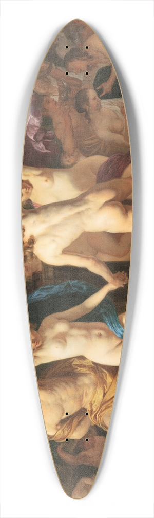 Jacob Van Loo - A Bacchanal 39.3 inch art pintail longboard deck