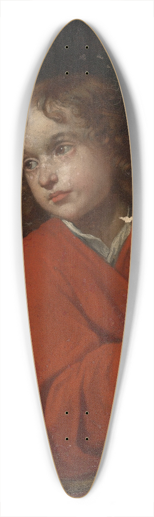 Jacob Van Oost - Parrot Watching A Boy Holding A Monkey 39.3 inch art pintail longboard deck