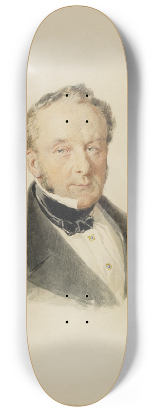 Josef Kriehuber - Herrenportrait 8.25 inch art skate deck
