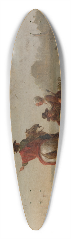 Jacob van Strij - Landscape With Figures 39.3 inch art pintail longboard deck