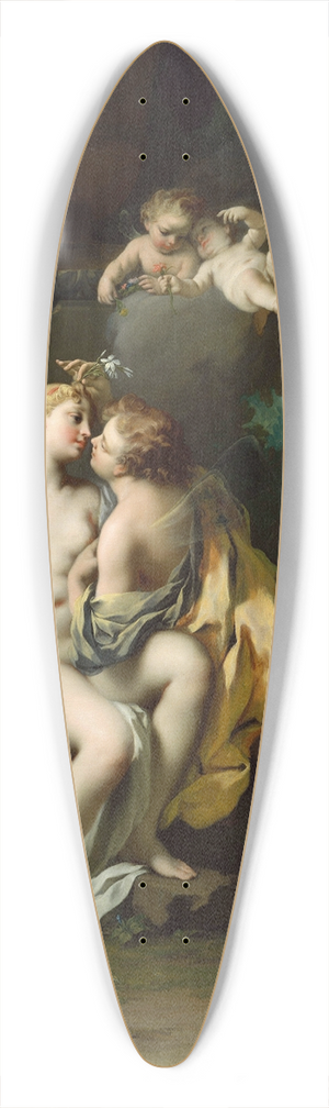 Jacopo Amigoni - Flora and Zephyr 39.3 inch art pintail longboard deck