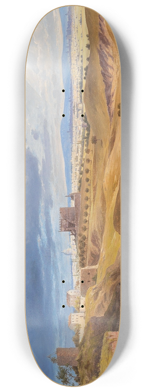 Josef Langl - Rome as seen from the Via Appia 8.25 inch art skate deck