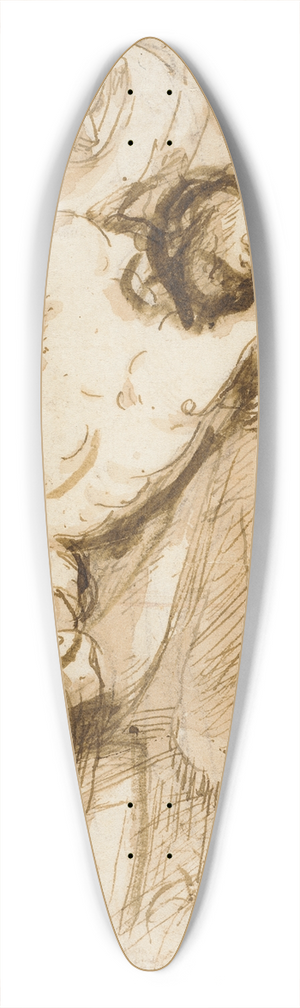 Jacopo Palma Il Vecchio - The Dead Christ Supported by Two Angels 39.3 inch art pintail longboard deck