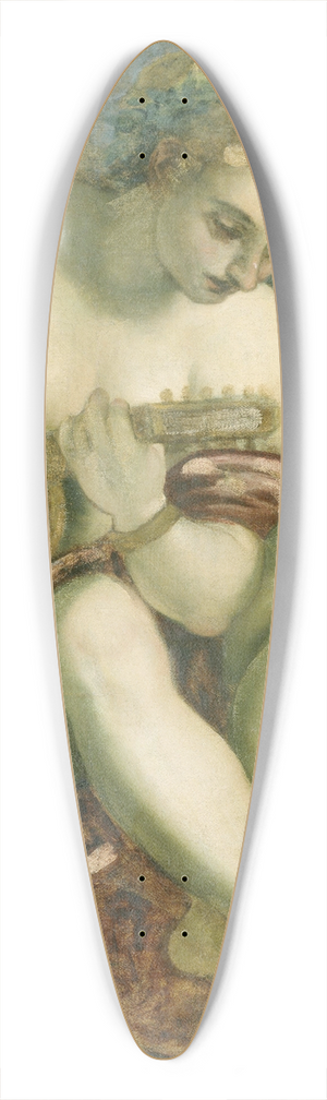 Jacopo Tintoretto - Muse with Lute 39.3 inch art pintail longboard deck