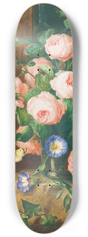 Josef Lauer - Blumenstillleben 8.25 inch art skate deck