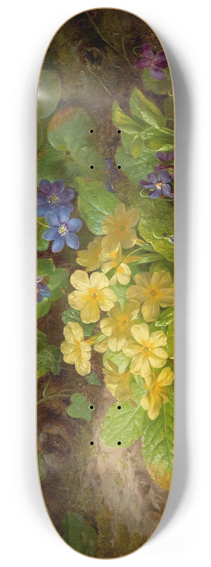 Josef Lauer - Kleines Blumenstck (Alpenblumen) 8.25 inch art skate deck