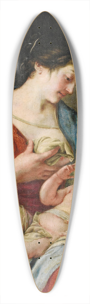 Jacques Blanchard - Virgin And Child 39.3 inch art pintail longboard deck