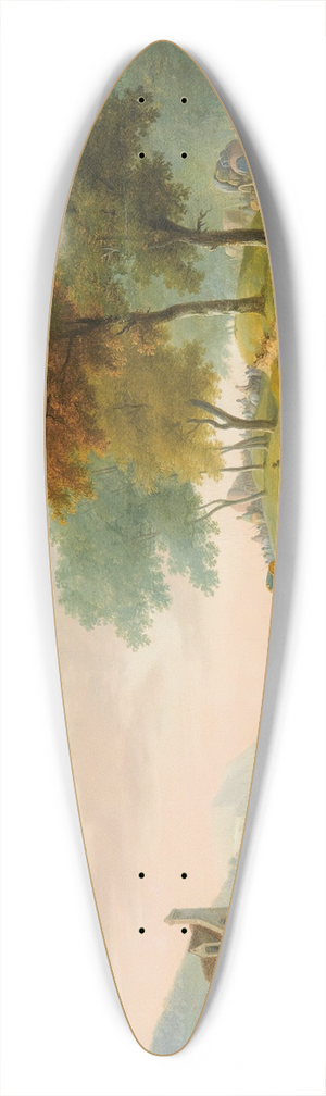 Jacques-Franois-Joseph Swebach - The Military Camp Leaving 39.3 inch art pintail longboard deck