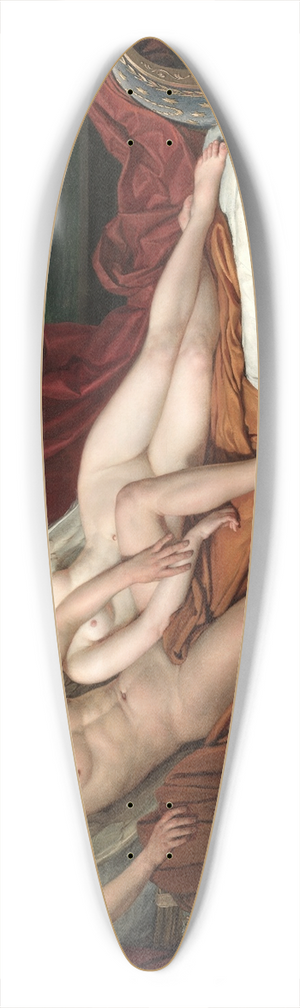 Jacques Louis David - Cupid and Psyche 39.3 inch art pintail longboard deck