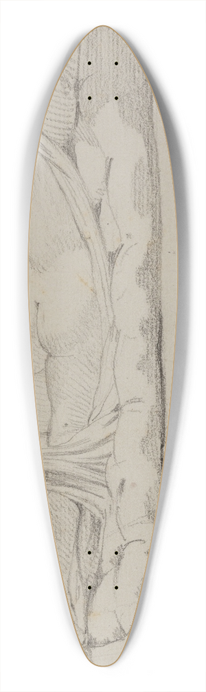 Jacques Louis David - Hermaphrodite 39.3 inch art pintail longboard deck