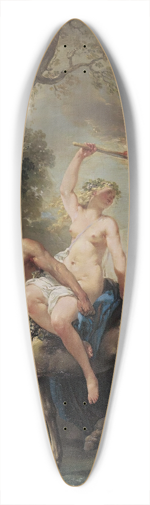 Jacques-Philippe Caresme - A Bacchanal 39.3 inch art pintail longboard deck