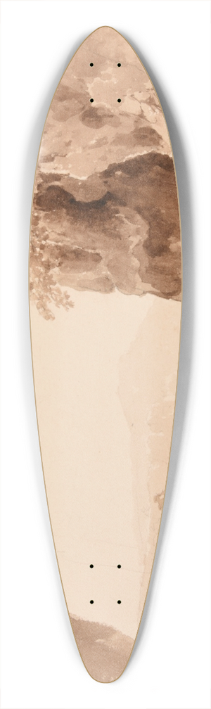 Jacques-Raymond Brascassat - Grotte 39.3 inch art pintail longboard deck