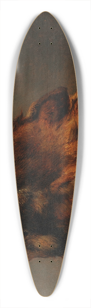 Jacques-Raymond Brascassat - Tte de loup 39.3 inch art pintail longboard deck