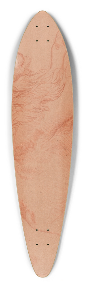 Jacques-Raymond Brascassat - tude de lion couch 39.3 inch art pintail longboard deck