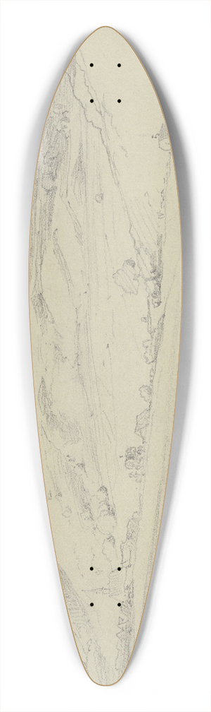 Jakob Becker - City view 39.3 inch art pintail longboard deck