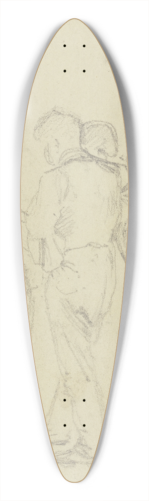 Jakob Becker - Drei Hufschmiede bei der Arbeit 39.3 inch art pintail longboard deck