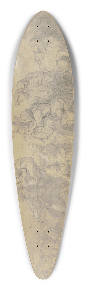 Jakob Becker - Excited group 39.3 inch art pintail longboard deck