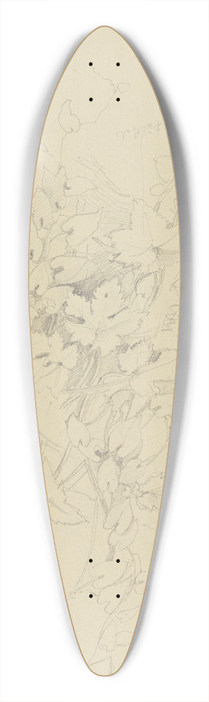 Jakob Becker - Grape vine 39.3 inch art pintail longboard deck
