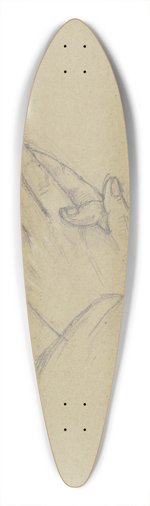 Jakob Becker - Hnde einer betenden Person 39.3 inch art pintail longboard deck