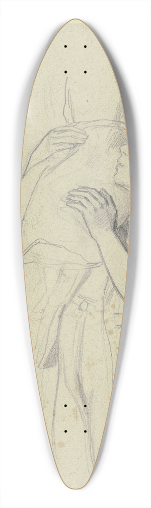 Jakob Becker - Kleiner Junge mit geschultertem Sack, aus dem ein Pferd frisst 39.3 inch art pintail longboard deck