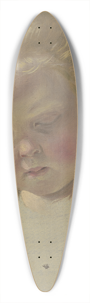 Jakob Becker - Kleines Mdchen mit langem Haar 39.3 inch art pintail longboard deck