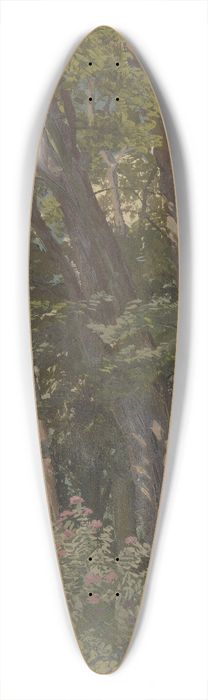 Jakob Becker - Park study, glade 39.3 inch art pintail longboard deck