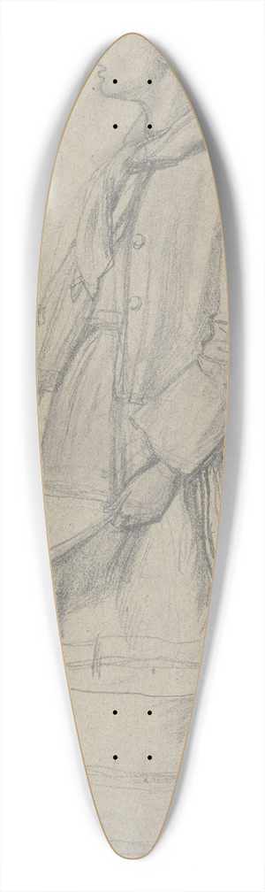 Jakob Becker - Singendes Bauernmdchen im Profil nach links 39.3 inch art pintail longboard deck