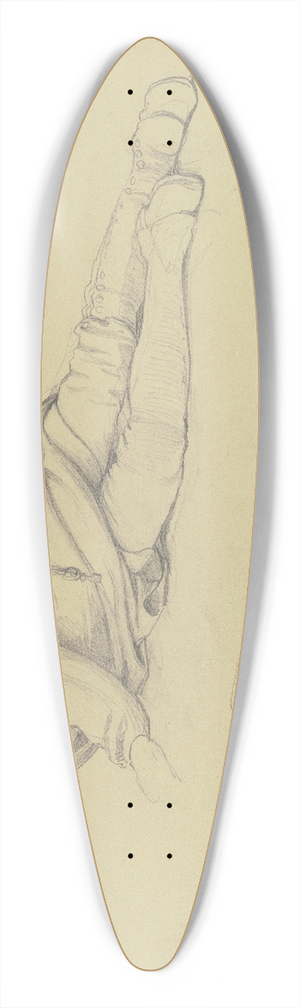 Jakob Becker - Sleeping farmer 39.3 inch art pintail longboard deck