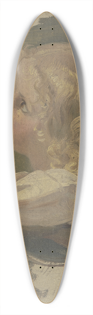 Jakob Becker - Small blond child 39.3 inch art pintail longboard deck