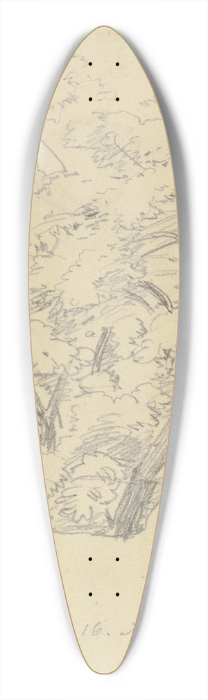 Jakob Becker - Tree 39.3 inch art pintail longboard deck