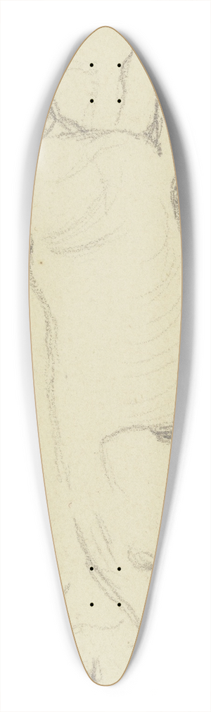 Jakob Becker - Two dogs 39.3 inch art pintail longboard deck