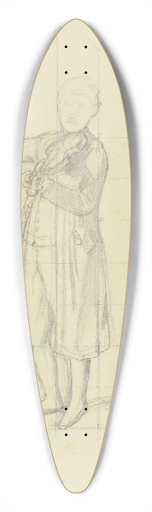 Jakob Becker - Violinist 39.3 inch art pintail longboard deck