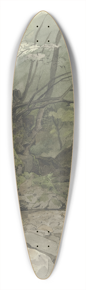 Jakob Becker - Waldbach 39.3 inch art pintail longboard deck