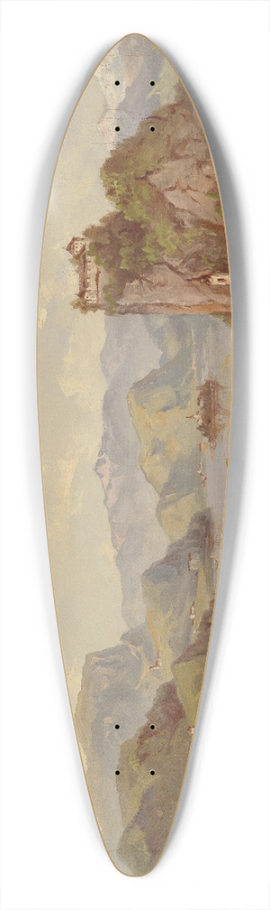 Jakob Canciani - Blick auf Veldes 39.3 inch art pintail longboard deck