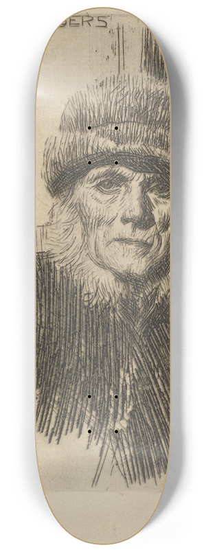 Anders Zorn - Dalecarlian Peasant 8.25 inch art skate deck