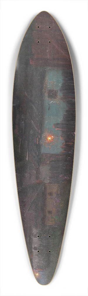Jakob Koganowsky - Nchtliche Dorfstrae 39.3 inch art pintail longboard deck