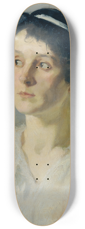 Josef Wawra - Dame mit schwarzem Hut 8.25 inch art skate deck